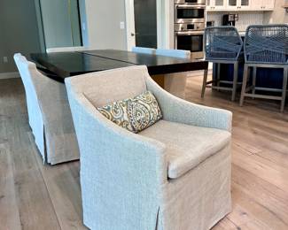 RH Belgian Slope Arm Slipcovered Chairs (6)