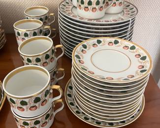 Mottahedeh porcelain, “Strawberry Vine” pattern.