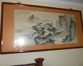Framed Asian art