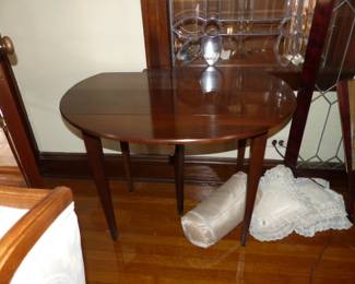 Antique mahogany flip top table