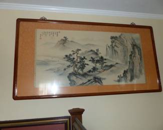 Framed Asian art