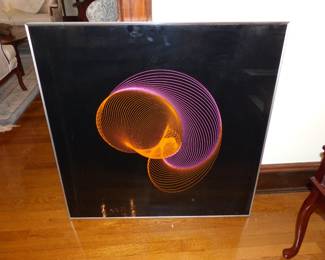 Modern spiral wall art (both pictures are of the same piece just different lighting)