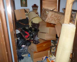Lots of items brought down from attic, have not gone through them, come dig for treasures!! 