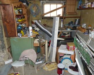 Tool area, Loaded basement check all pictures to see what's down there.  Please bring a flashlight