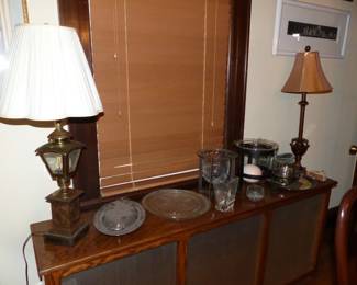 Lamps, bric-a-brac