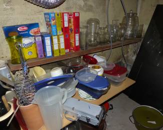 Kitchenware area, Loaded basement check all pictures to see what's down there.  Please bring a flashlight