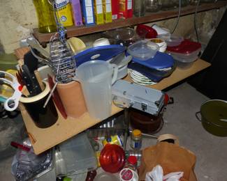 Kitchenware area, Loaded basement check all pictures to see what's down there.  Please bring a flashlight