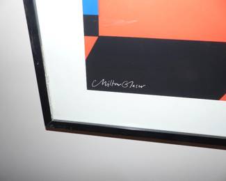 Original vintage framed signed poster of the 26th New York Film Festival signed by the graphic designer Milton Glaser