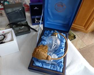 Lots of costume jewelry and watches including Gucci, Michele & Rado