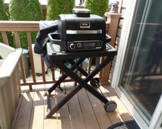 Ninja Woodfire outdoor grill and stand
