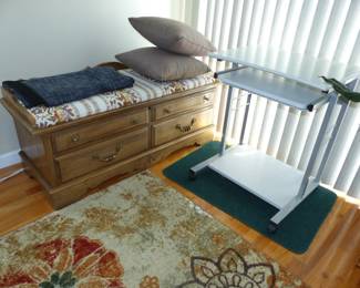 Cedar lined hope chest, computer desk