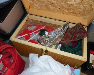 Trunk with fabric