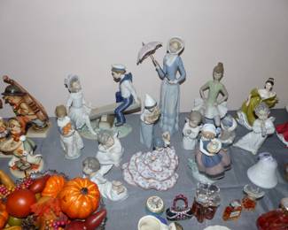 Hummels, Lladros, Royal Doulton figurines & other bric-a-brac