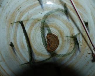 Antique French Plaque with MANUFACTURE de GIEN label on back