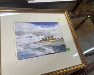 English watercolor, signed indistinctly