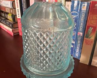 Rare Viking diamond point Ferry lamp, spring blue
