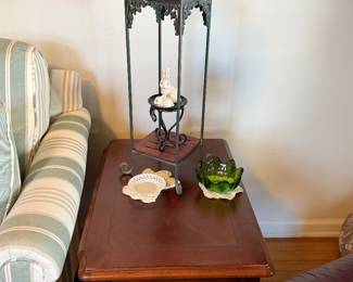 small little table and solid wood end tables