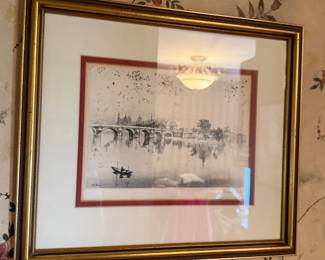 Oriental style lithographs