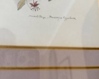 vintage litho with signatures