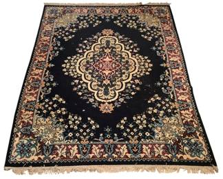 408 - Persian Style Medallion Area Rug 96"x67" (Description): Measures 96 inches by 67 inches.