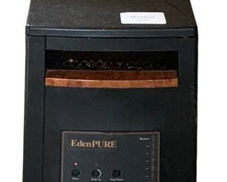 254 - EdenPURE Infrared Portable Space Heater (Description): Measures 17.5 inches wide by 19 inches deep by 13 inches tall. Used as is electric/electronic/mechanical item. No guarantee all components, untested.