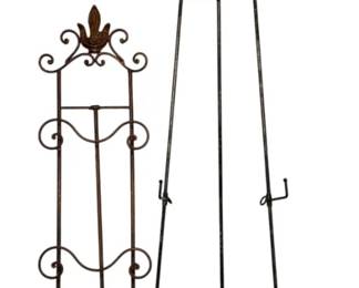 131 - 2 Metal Easel/Plate Holders 57"x21"