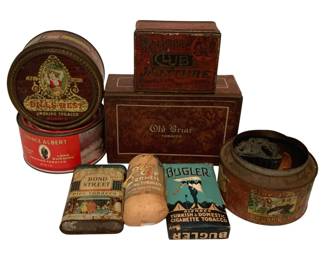 220 - Lot of Vintage Tobacco Tins and Boxes