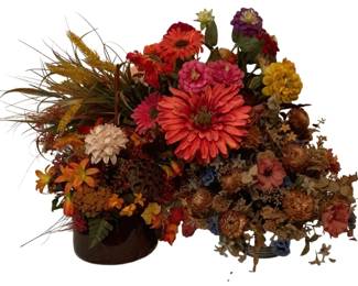 417 - Assorted Artificial Flowers & More