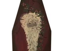 424 - Painted Wood Ironing Board w/ Santa 62"x12"