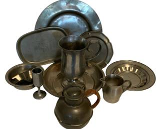 28 - Lot of Assorted Pewter Items & more
