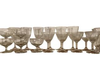 230 - Assorted Clear Glass Stemware Collection