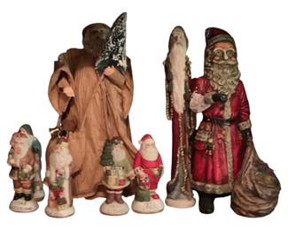 516 - Lot of Decorative Santa Claus Figures