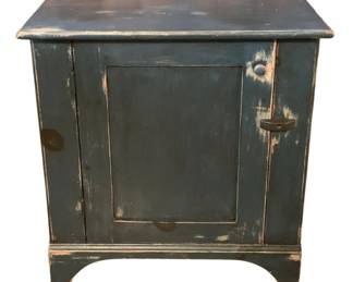 4x - Rustic Painted Wood Cabinet - 27.5 x 25 x 11