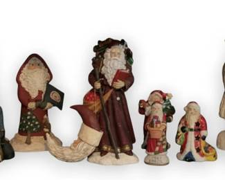 504 - Lot of Assorted Santa Claus Figures