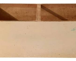 436 - Wood Storage Box 18"x47"x18"