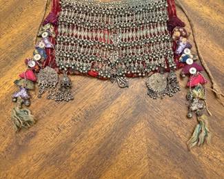 Afghani Tribal Chocker-Metal and Silk
