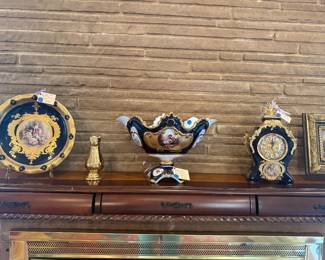 Cobalt Blue French Porcelain Pieces