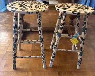 Custom Painted Stools