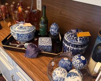 Blue and White Decor