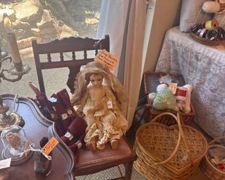 Vintage Dolls and Baskets