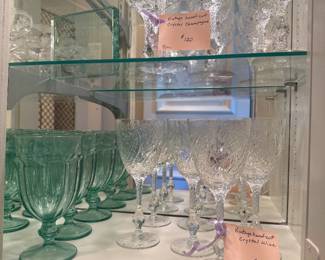 Hand cut Crystal Glasses