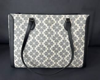 Kate Spade New York Spade Flower Laptop Tote Bag KI791 Black Multi NWT