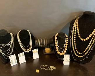 Fashion Necklaces, Earrings, And Bracelet Assortment