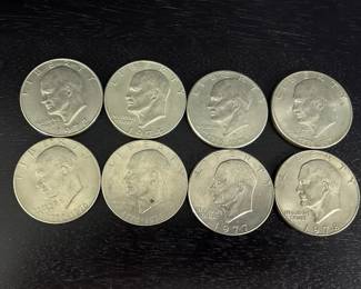 004 Eisenhower Dollar Collection – 8 Coins (1972-1978 )