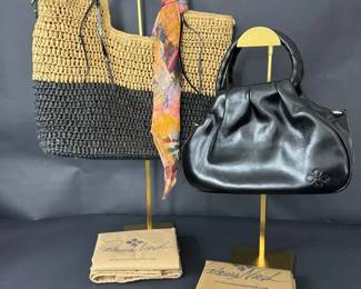 Patricia Nash Handbag Collection with Woven Tote, Leather Satchel Dust Bags