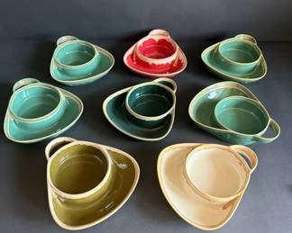 LTD Commodities Stoneware Soup Crock Tray Collection 8 Pieces