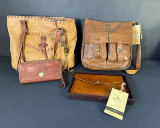 Lucky Brand Patricia Nash Leather Handbags, Wallet iPad Mini Portfolio 4 Pieces