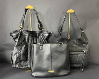 Liz Claiborne, Treasure Bond Sole Society Black Handbag Collection 3 Pieces