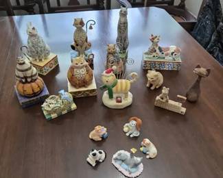 Jim Shore Cat Figurine Collection Mini Animal Figurines