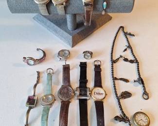 Vintage Fashion Watch Collection with Pocket Watch Necklace